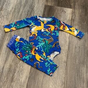 Bonds Blue and Yellow Fox Kids One Piece